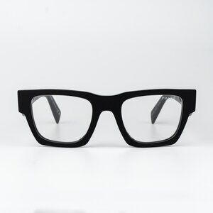 Prada Women Eyeglasses Black Square PRA06S 16K08N NEW AUTHENTIC